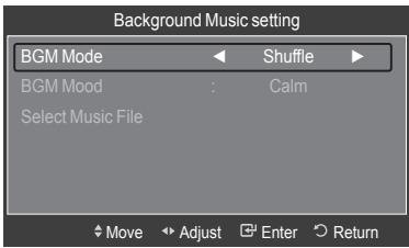 SAMSUNG LE40A626 - Background Music Setting - 2