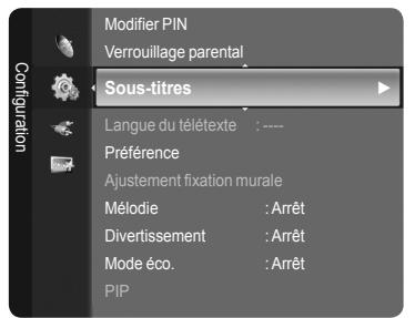 SAMSUNG LE40A626 - Réglage de votre numéro d'identification personnel (NIP) - 8