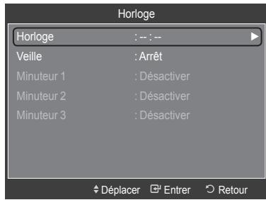SAMSUNG LE40A626 - Option 1: réglage manuel de l'horloge - 2