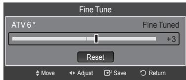 SAMSUNG LE40A626 - Fine Tuning Analogue Channels - 2