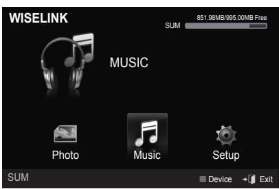 SAMSUNG LE40A626 - Sorting Music List - 1