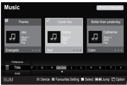 SAMSUNG LE40A626 - Playing the selected music files - 1