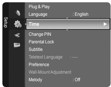 SAMSUNG LE40A626 - Option 1: Setting the Clock Manually - 1