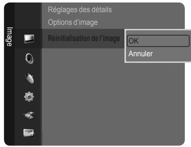 SAMSUNG LE40A626 - Réinitialisation des paramètres d'image à leur valeur par défaut. - 1