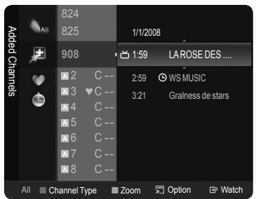 SAMSUNG LE40A626 - Digital Program Guide and Viewing Reservation - 1