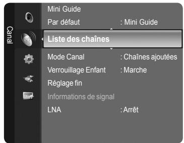 SAMSUNG LE40A626 - Tri des chaînes mémorisées - analogue - 1