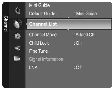 SAMSUNG LE40A626 - > Adding multiple channels to Favourites - 1