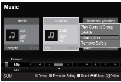 SAMSUNG LE40A626 - Viewing the Information - 1