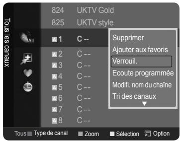 SAMSUNG LE40A626 - Verrouillage de chaînes - 1