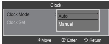 SAMSUNG LE40A626 - Option 2: Setting the Clock Automatically - 3