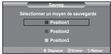 SAMSUNG LE40A626 - Accès à la position mémorisée - 3