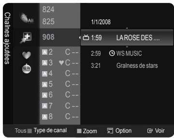 SAMSUNG LE40A626 - Guide des programmes numériques et affichage des réservations - 1