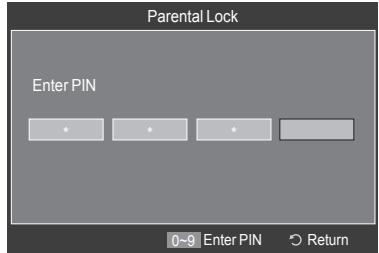 SAMSUNG LE40A626 - Setting Up Your Personal ID Number (PIN) - 5