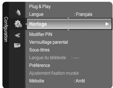 SAMSUNG LE40A626 - Option 1: réglage manuel de l'horloge - 1