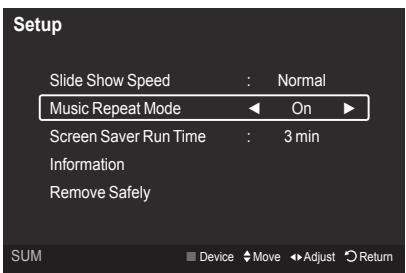 SAMSUNG LE40A626 - Music Repeat Mode - 1