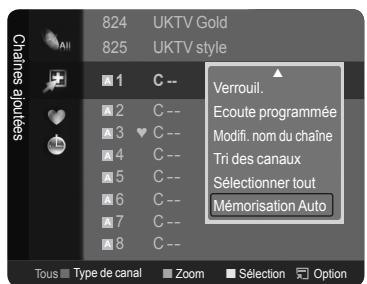 SAMSUNG LE40A626 - Enregistrement des chaînes dans la mémoire (mémorisation automatique) - 1