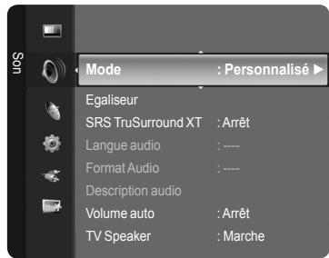 SAMSUNG LE40A626 - Changement de la forme son - 1