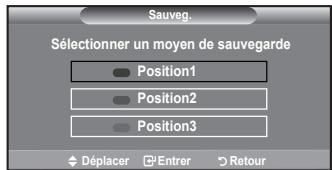 SAMSUNG LE40A656A1F - Mémorisation de la position - 3