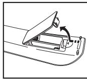 SAMSUNG LE40A656A1F - Batterijen in de afstandsbediening plaatsen - 1