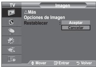 SAMSUNG LE40A656A1F - Puede volver a los ajustes deImagen predefinidos de fabrica. - 1