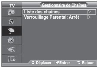 SAMSUNG LE40A656A1F - À l'aide de la fonction Gestionnaire de chaînes, vous pouvez aisément verrouiller ou ajouter des canaux. - 2