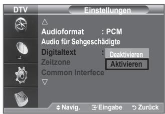 SAMSUNG LE40A656A1F - Wenn das Programm mit Digitaltext gesendet wird, ist diese Funktion aktiviert. - 1