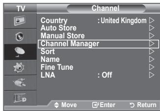 SAMSUNG LE40A656A1F - Storing Channels Manually - 3