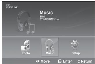 SAMSUNG LE40A656A1F - Music function information icon - 5