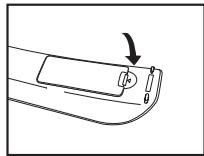 SAMSUNG LE40A656A1F - Batterien in die Fernbedienung einsetzen - 3