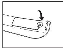 SAMSUNG LE40A656A1F - Instalación de las pilas en el mando a distancia - 3