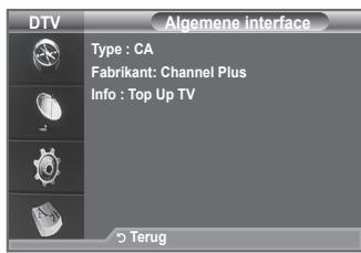 SAMSUNG LE40A656A1F - Met deze optie geeft u informatatie over een CAM in de Cl-sleuf\ weer. - 1