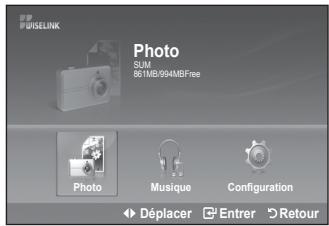 SAMSUNG LE40A656A1F - Utilisation du menu WiseLink - 3