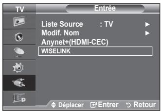 SAMSUNG LE40A656A1F - Utilisation du menu WiseLink - 1