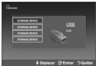 SAMSUNG LE40A656A1F - Utilisation du menu WiseLink - 2