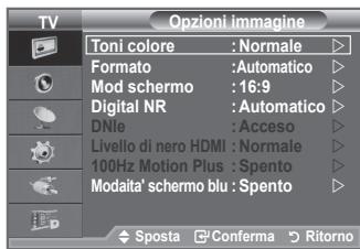 SAMSUNG LE40A656A1F - È possibile ripristinare le impostazioni di visualizzazione dell'imagine preimpostate in fabbrica. - 3