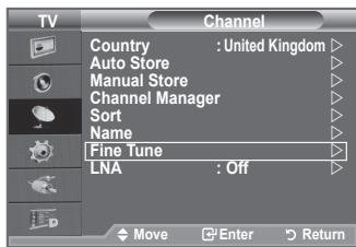 SAMSUNG LE40A656A1F - Fine Tuning Channel Reception - 1