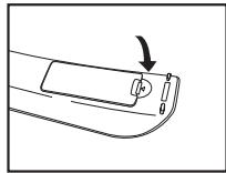SAMSUNG LE40A656A1F - Insertion des piles dans la télécommande - 3