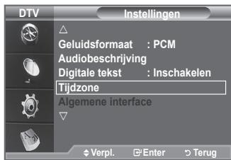 SAMSUNG LE40A656A1F - Selecteer de tijdzone waar u zich bevindt. - 1