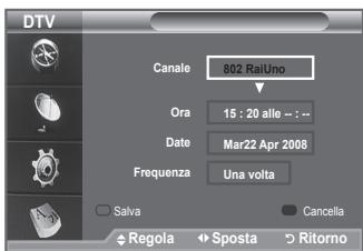 SAMSUNG LE40A656A1F - Uso della funzione Elenco programmato - 5