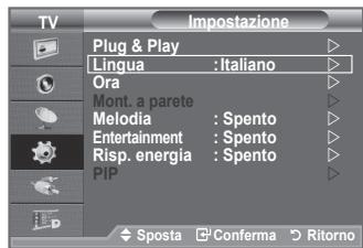 SAMSUNG LE40A656A1F - Scelta della lingua - 1