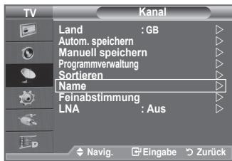 SAMSUNG LE40A656A1F - Sendernamen zuweisen - 1