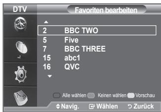 SAMSUNG LE40A656A1F - Sie können ihre bevorzugten Kanäle mit den vierfarbigen Tasten bearbeiten. - 2