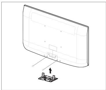 SAMSUNG LE40A656A1F - Anbringen der Wandhalterung - 1