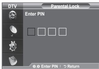 SAMSUNG LE40A656A1F - Setting up the Parental Lock - 2