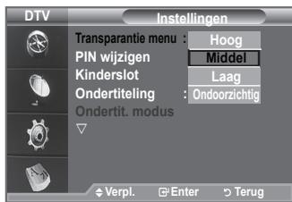 SAMSUNG LE40A656A1F - De transparantie van het menu aanpassen - 1