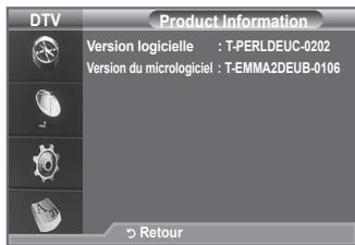 SAMSUNG LE40A656A1F - Affichage des informations relatives au produit - 1