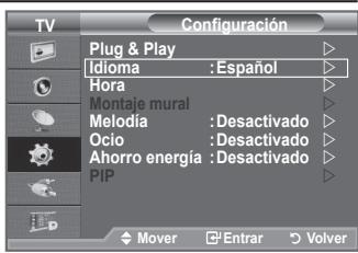 SAMSUNG LE40A656A1F - Elección del idioma - 1