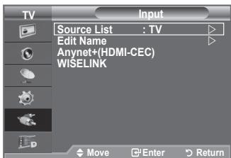 SAMSUNG LE40A656A1F - Selecting the Source - 1