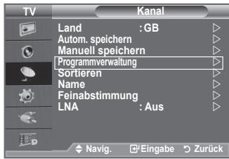 SAMSUNG LE40A656A1F - Sender hinzufugen/sperren - 1