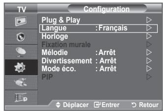 SAMSUNG LE40A656A1F - Choix de la langue - 1